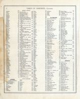 Table of Contents 002, Indiana State Atlas 1876
